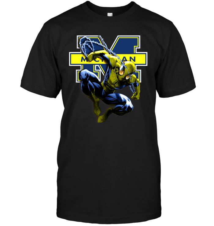 Spider-Man Michigan Wolverines T-Shirt